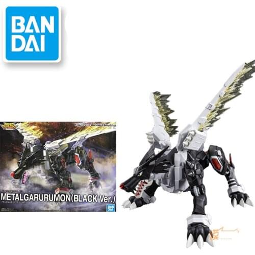 Bandai Figure Rise Digimon Adventure Metal Garurumon Black Assembly Model Action Anime Figure Model Toys
