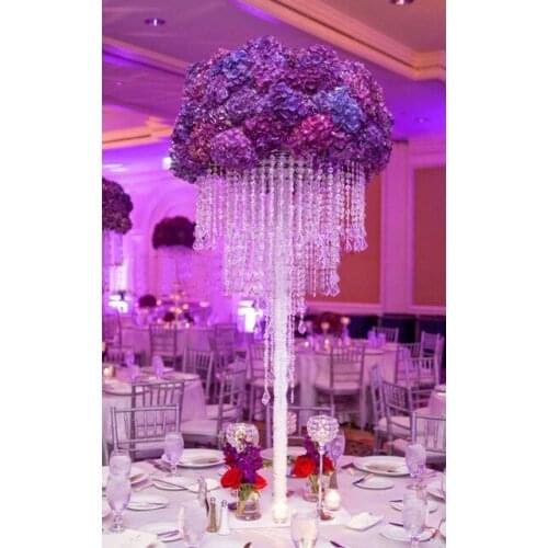90cm Tall crystal wedding centerpiece 5 tiers table chandelier table center decoration