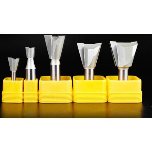 3pcs/set 3/8"&1/2"&5/8" x 1/2" shank router bit Dovetail bit router bit for wood machine , carving machine