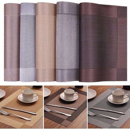 45x30cm Rectangle Antiskid Heat Insulated Mat Dinning Table Bowl Dish Placemat