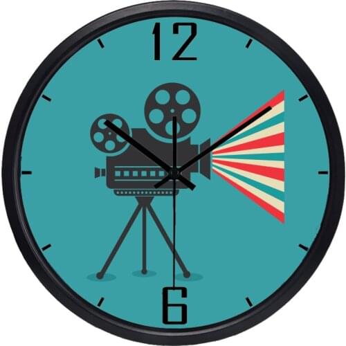 Retro Camcorder Wall Clock