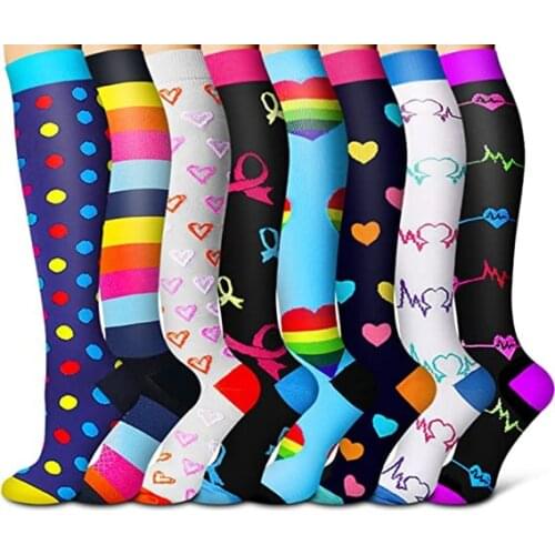 Cycling Compression Socks Athletic Compression Socks 8 Pairs Per Set Compression Socks Cycling