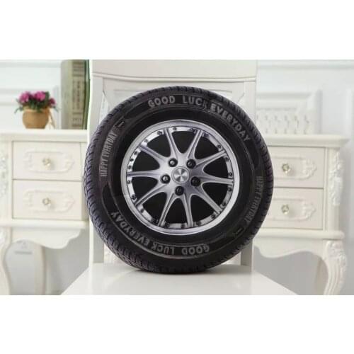 2016 new 40cm creative personality 3D automobile tires plush toy realistic tire treads plush toy for children gifts