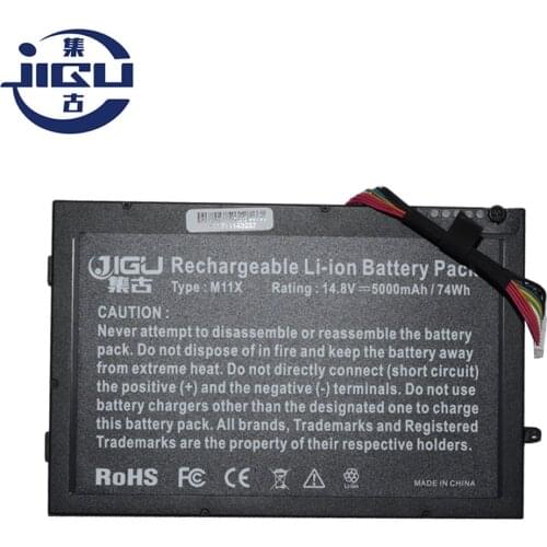 JIGU NEW Laptop Battery 08P6X6 8P6X6 P06T T7YJR PT6V8 For DELL Alienware M11x M14x R1 R2 R3