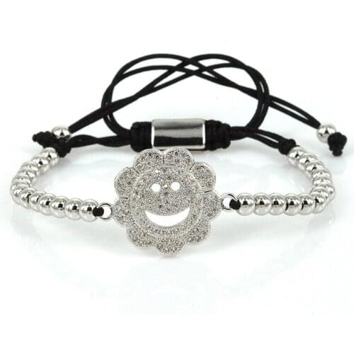New Brand Anil Arjandas Charm Bracelets Face Spacer Macrame Bracelet for Women Braiding Macrame Bracelets ZZB-18