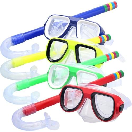 Children swimming Goggles Snorkeling Diving + Breathing tube 5 Colors Swimming Water Sports Glasses Diving Eyewear for Boy&Girl