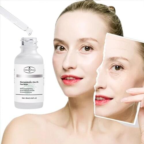 Original Niacinamide 10% + Zinc 1% Face Shrink pores Serum Oil control Moisturizing Whitening Reduce Skin Blemishes Base New