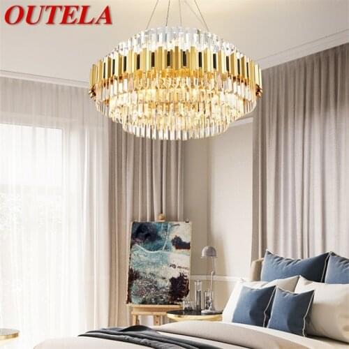 OUTELA Modern LED Chandelier Lighting Luxury Home Decorative Fixtures For Living Room Dining Room Villa Duplex