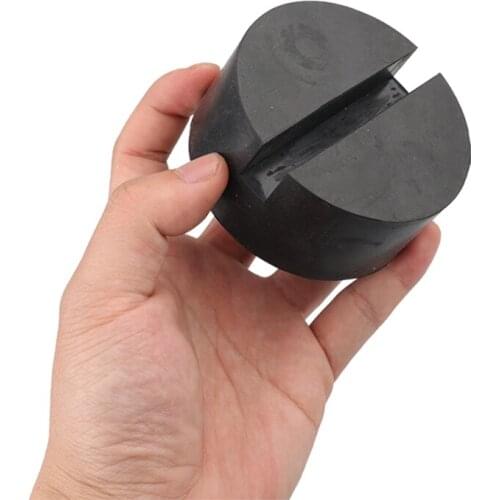 Car Lift Jack Stand Rubber Pads Thicken Black Rubber Slotted Floor Jack Pad Frame Rail Adapter Anti-slip Lift Car Accessories