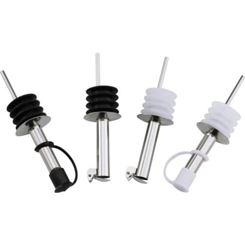 Stainless Steel Wine Stopper Olive Pourer Dispenser Bottle Mouth With Stopper Kitchen Bar Tools