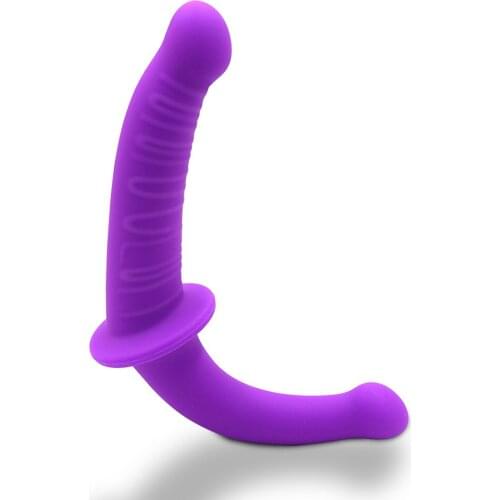 Strap-on Realistic Silicone Dildo for Anal Vagina Stimulation Double Side Adult Sex Toy for Male Female Lesbian Couple sex toy