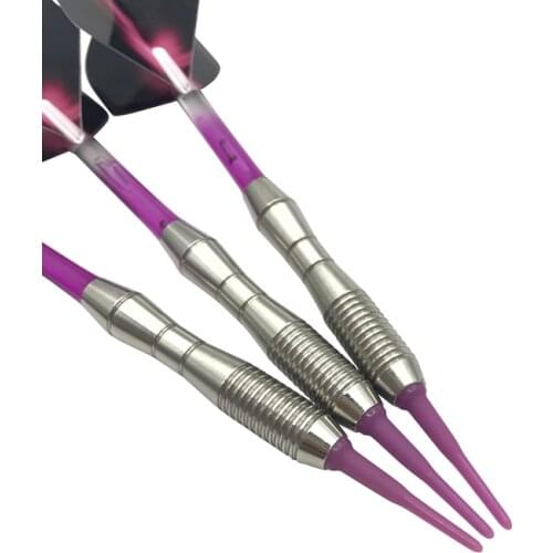 High-quality Sofe Pointed Darts Accessories 3Pcs/set 17g Standard Safe Electronic Darts Dart Shafts Aurora Wing Dardos Flight