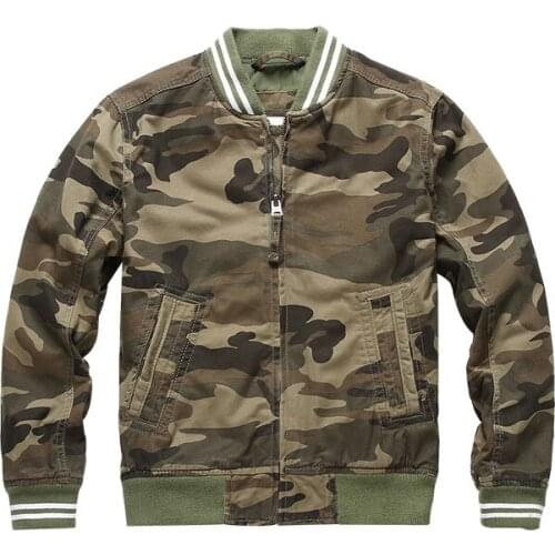Japanese Harajuku Camouflage Varsity Jacket for Men Urban Mens Streetwear Military Style Zipper Camouflage Baseball Jacket Coat