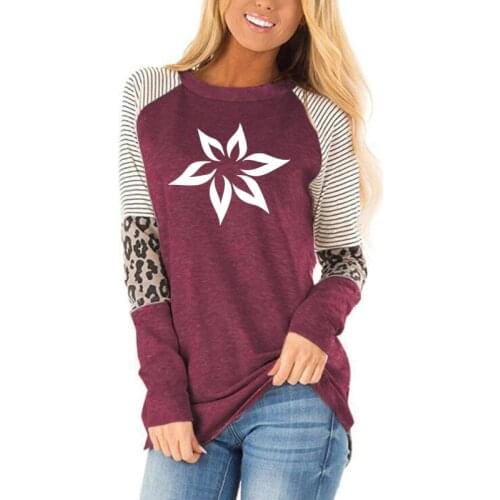 Lolita-Style Japanese Printing ladies round neck Tslim Autumn New Cute Lucky Women Long Sleeve T Shirt