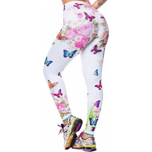 Fitness Leggings 2020 New Hot Sale Leggings Women Pants Colorful butterfly Printed Girl Leggings Plus Size S-XXXL