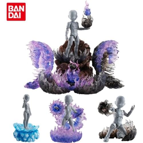 In stock Bandai Dragon Ball Z Gashapon Toy cool special effects burst ice1/12action figure Scene accessories model toys