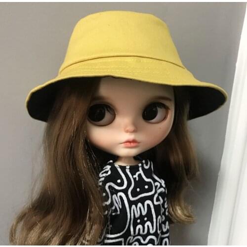 1/6 blyth doll accessory fashion doll hat cute doll hat for blyth bucket hat winter hat