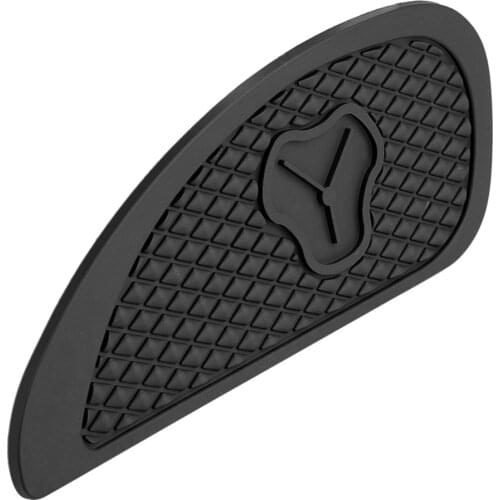 2 Pcs Anti-Slip Traction Pad Gas Fuel Tank Stickers Protector for Retro Motorcycle Black weatherproof fade corrosion resistance