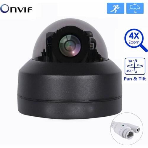 5.0 Megapixel PTZ IP Security Camera Waterproof POE ONVIF Home Street Video Surveillance 4xZoom Optical IP CCTV Camera 30M IR