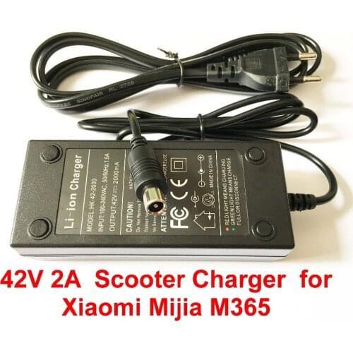 1PCS 42V 2A Electric Skatebaord Adapter Scooter Charger For Xiaomi Mijia M365 Electric Scooter Bike Accessories EU/US/AU/UK Plug