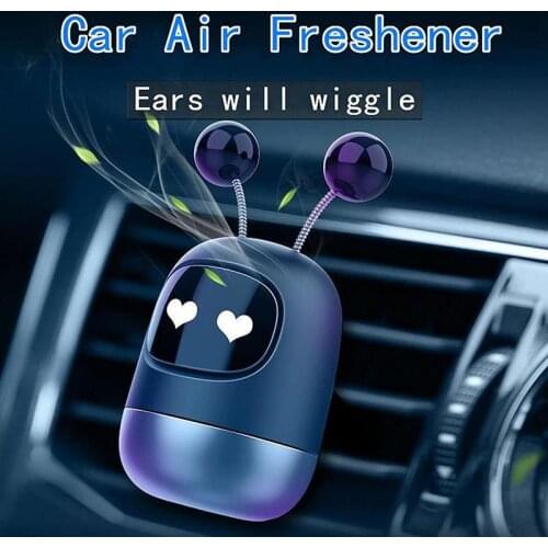 Car Perfumes And Fragrances Air Vent Freshener Diffuser Solid Parfum Cute Robot Flavoring For Smell In Car Interior Accessories