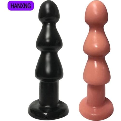 Large Dildo Anal Plug Seed Beads Sex Toys For Women Men Dildos Butt Plugs Male Prostate Massage BDSM Intimate Toys For Adults 18