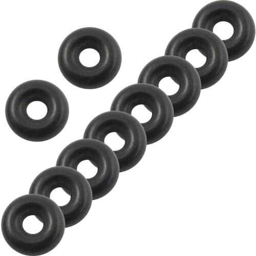 Uxcell 10Pcs 2.5mm Thickness Black Rubber Oil Seal O Shaped Rings Sealing Gasket Washers Id 3mm 4mm 10mm 11mm