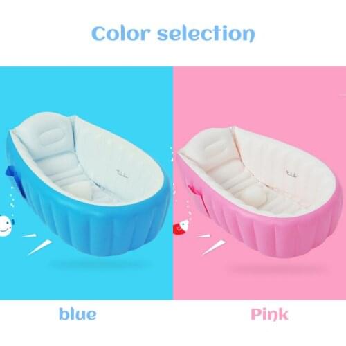 Baby Inflatable Bath Tubs Infants Toddlers Folding Shower Tubs Non-slip PVC Thickened 45 Degree Backrest 0-3 Years Old Kids Tubs
