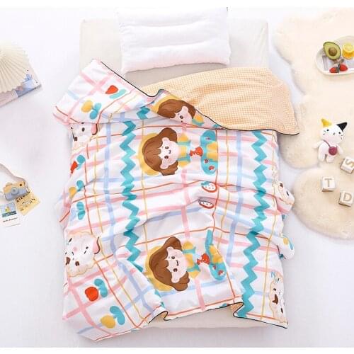 2021 New Washed Cotton Printed Flower Childrens Summer Quilt Is Soft And Comfortable, And Can Machine 120 * 150cm