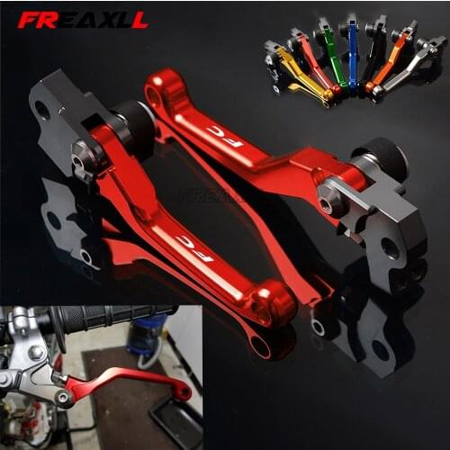 For HUSQVARNA FC250-450 2014 2015 2016 2017 CNC Aluminum Motorcycle Pit Accessories Motocross Dirt Bike Brake Clutch Levers
