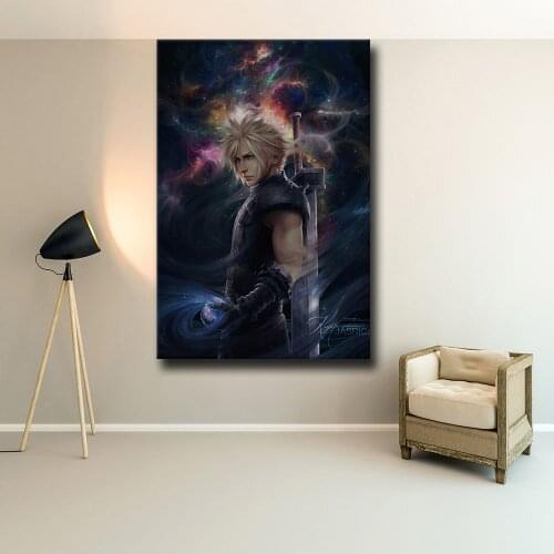 Final Fantasy Game Poster Cartoon Poster Cartoon Pictures Artwork Canvas Paintings Wall Art for Home Decor Cuadros Poster