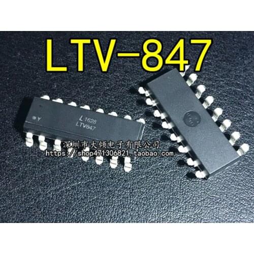 MeiXinYuan LTV-847 LTV847 light coupling patch SOP16 optoisolator photoelectric coupling 10PCS/LOT