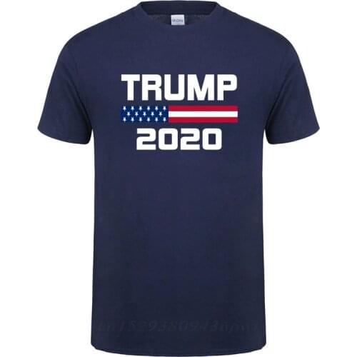 American Flag Keep America Great Donald Trump For President USA 2020 Republican T Shirt For Men Male O Neck Cotton T-Shirt Tee