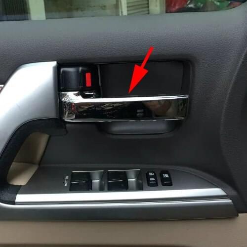 Chrome Interior Door Handle Cover Trim Moulding Fit For Toyota Land Cruiser LC200 2008-2014 2015 2016 Accessories