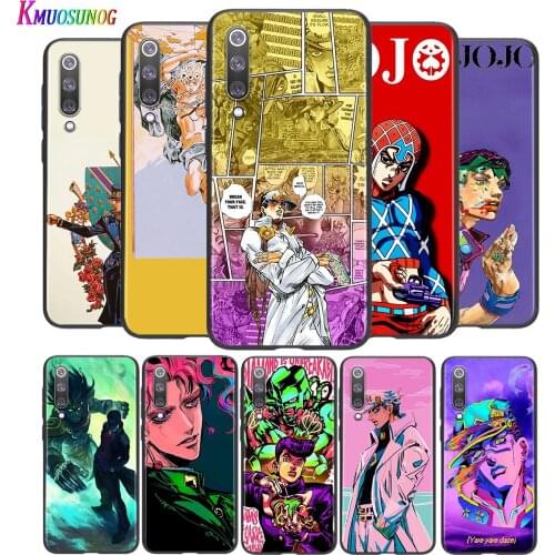 JoJo Bizarre Adventure For Xiaomi Mi 8 9 10 11 10i 11i 10 10Pro 11Pro CC9 A3 9T 10T Lite Pro Se Ultra 5G Black Soft Phone Case