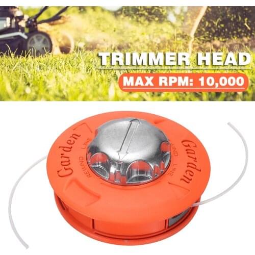 Aluminum Nylon Brush Mower Bump Spool Grass Trimmer Double Lines Cutter Head Thread Line String Saw Strimmer