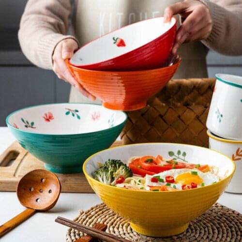 Kitchen Tableware Large Soup Bowl Ceramic Lasagna Bowl Salad Bowl