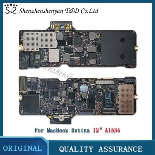 A1534 Motherboard For Macbook 12" 1.1GHz 1.2GHz Core M3 (M3-6Y30) 8GB Logic board 820-00045-A 820-00244-A 2015 2016 year