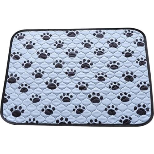 Reusable pet mats Pad Washable Dog Cat Diaper Mat 3 Layer Absorbent Dogs Diapers Pads Bone Paw Print For Sofa Bed Floor