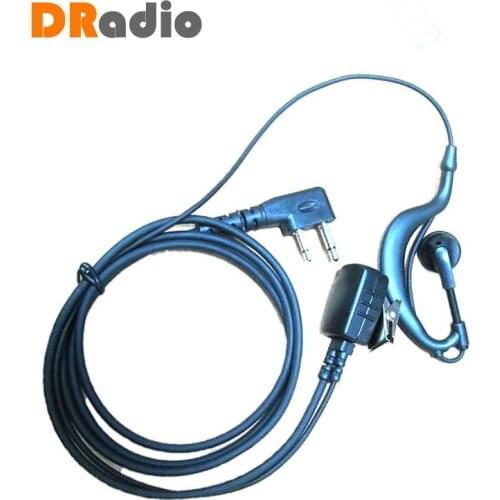DRadio D Shape 2 PIN Headphones For ICOM V8 F21 F11 V82 V85 F26 IC-T90 IC-T90A IC-T90E Walkie Talkie Earphone