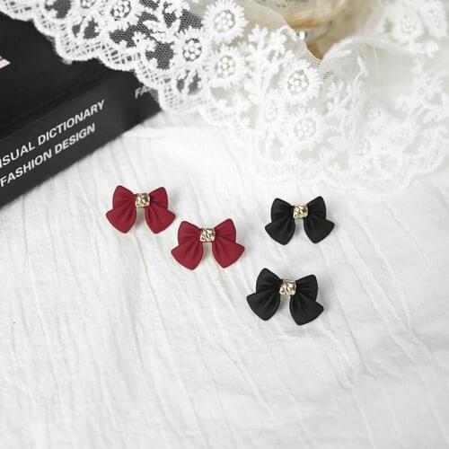 2020 New Trendy Womens Earrings Bowknot Ear Stud Dangle Drop Earring For Women Girl Brides Wedding Party Jewelry Wholesale
