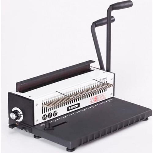 Double coil iron ring A4 binding machine full knives desk calendar punch binding machine