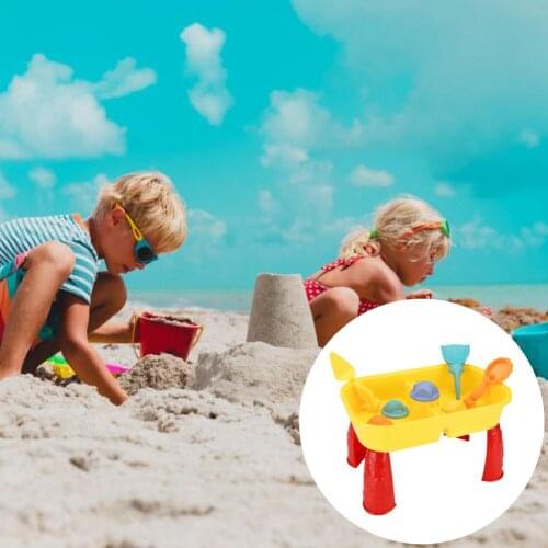 Beach Sand Toys Set Kids Water Sand Play Table with Accessories Children Tool Set Summer Sand Play Sand Water Game