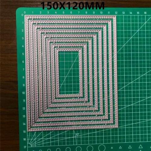 Rectangle Dies Metal Cutting Dies DIY for Scrapbooking New Dies Cut Card Make Handmade Stencil Craft Mold Mould Model Decor