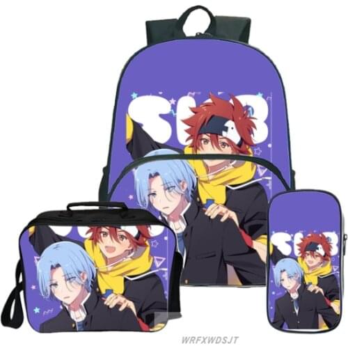 Mochila SK8 The Infinity Backpack Anime 3d Backpack for Teenage Shoulder Bag Men Laptop Bag Canvas 3pcs Schoolbag 3D Backpack