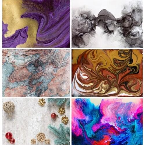 SHENGYONGBAO Art fabric Photography Backdrops Props Colorful Marble Pattern Texture Photo Studio Background 200904DLP-01