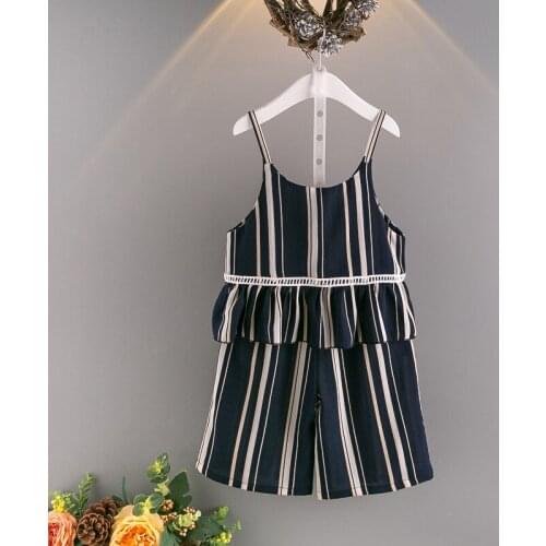 2018 new spring autumn/winter/summer Girls Kids Boys Sling Chiffon suit comfortable cute baby Clothes Children Clothing