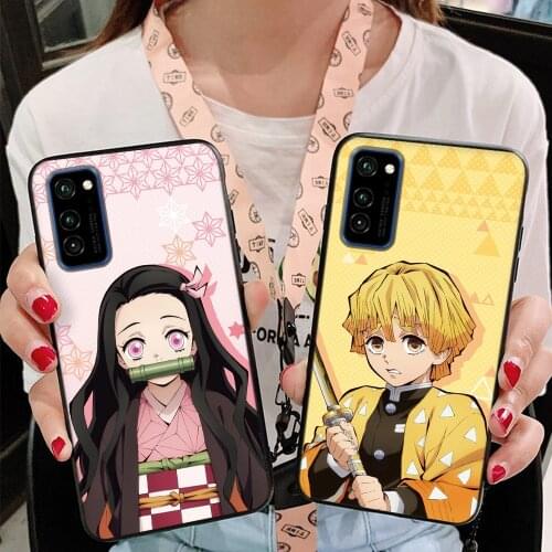 Demon Slayer Case For Honor 10 Lite Cases Silicon Bumper Huawei Honor 8A 10i 8X 8C 8S 10X View 20 Pro 9A 9X 9S 9C Phone Cover