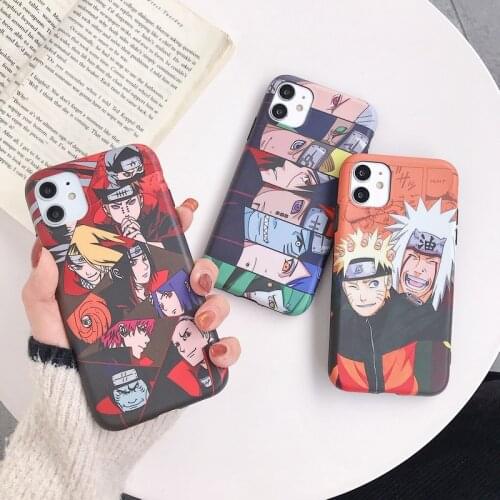 Naruto Phone Case for IPhone 6 / 6s / 7 / 8 / Plus / X / XS / XR / XS Max / 11 / 12 / Pro /Cute Cartoon Anti-fall Silicone Case