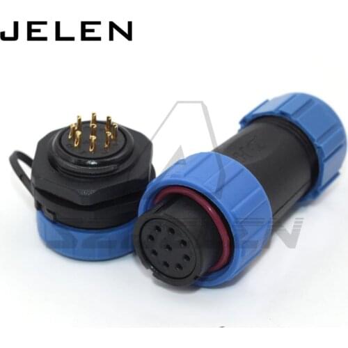 SP2110, waterproof 9 pin female male connector ,IP68, Automotive connectors, electrical panel mount connector Plug and socket